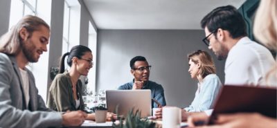 office workers in a meeting