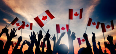 Express Entry draw, Group of people celebrating in Canada