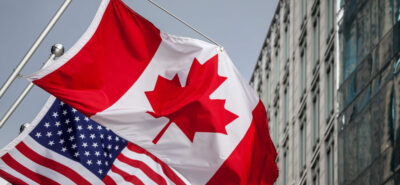 canada and USA flags