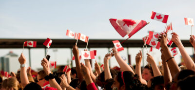 people in canada celebrating