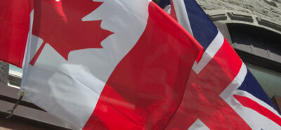 UK and Canada flags